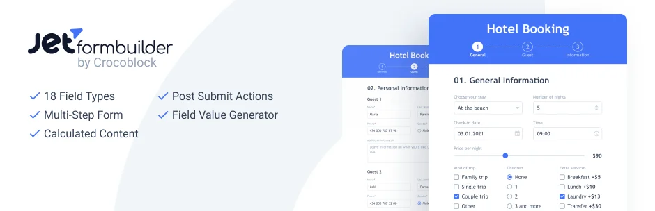 افزونه Jet Form Builder افزونه ساخت فرم جت